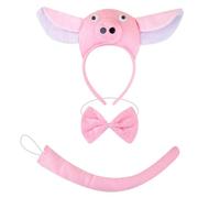THINCAN Ensemble de costume de souris/cochons/vache/singe/mouton/tyger/chien - Bandeau pour enfants - Halloween - Animaux de Noël - Accessoires de cosplay