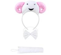 THINCAN Ensemble de costume de souris/cochons/vache/singe/mouton/tyger/chien - Bandeau pour enfants - Halloween - Animaux de Noël - Accessoires de cosplay