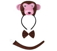 THINCAN Ensemble de costume de souris/cochons/vache/singe/mouton/tyger/chien - Bandeau pour enfants - Halloween - Animaux de Noël - Accessoires de cosplay