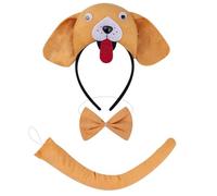 THINCAN Ensemble de costume de souris/cochons/vache/singe/mouton/tyger/chien - Bandeau pour enfants - Halloween - Animaux de Noël - Accessoires de cosplay