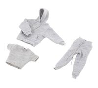 THINCAN Ensemble de vêtements de soldat miniature en tissu de qualité supérieure - Sweat à capuche - Pantalon de jogging - T-shirt - Vêtement pour figurine de collection