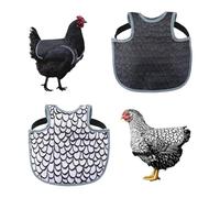 THINCAN Ensemble de vêtements de volaille en tissu de 2 housses de poule résistantes à l'humidité pour éviter les pertes et les blessures Housse imperméable pour poulets