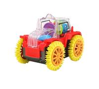THINCAN Équipement transparent - Voiture rotative - Petit camion à benne basculante - Jouet pour enfants - Éducation précoce - Rampe - Cadeau d'anniversaire