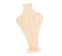 THINCAN Étagère de rangement amovible pour mannequins Grand support de chaîne en bois Présentoir en bois pour bijoux et photographie Collier Présentoir, L, Comme décrit