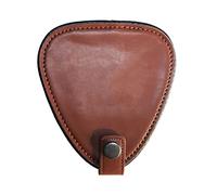 THINCAN Étui pour médiators de guitare comprend 22 médiators d'épaisseur et de motifs différents, double couche, en cuir PU souple, marron