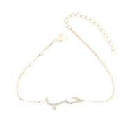 THINCAN Femmes Romantique Bracelets à breloques élégants avec déclarations d'amour arabe en acier inoxydable robuste pour cadeaux de Saint-Valentin