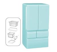 THINCAN Figurine miniature réaliste à double porte pour réfrigérateur pour jeux de rôle pour enfants et fournitures éducatives de la petite enfance