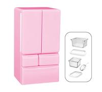THINCAN Figurine miniature réaliste à double porte pour réfrigérateur pour jeux de rôle pour enfants et fournitures éducatives de la petite enfance