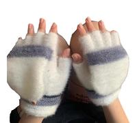 THINCAN Gants chauffants pour homme et femme - Alimenté par USB - Gants tricotés entièrement et semi-chauffants - Sans doigts - Chaleur chauffante - Mains d'hiver chaudes