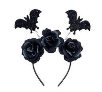 THINCAN Gothique Halloween Live Broadcast Bandeau Cheveux Femmes Étudiants Photoshoots Bandeau Chauve-souris et Fleur Forme Bandeaux Plusieurs Couleurs