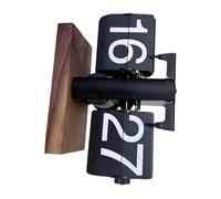 THINCAN Horloge inversée automatique 12 heures Systèmes de base antidérapante Grand écran numérique pour chambre à coucher, études, décoration de bureau à domicile, horloge de base antidérapante