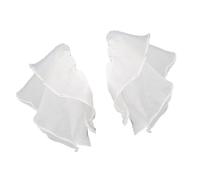 THINCAN Housses de bras de mariée double couche manches parfaites pour les fêtes de mariage et les réceptions robes d'armistice Accessoires Couverture de mariée, Blanc., taille unique