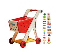 THINCAN Imaginez que la poupée jouet chariot chariot supermarché pour enfants jeux de rôle pour enfants d'âge préscolaire compétences sociales construction
