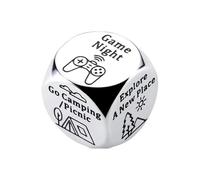 THINCAN Jeu de dés de dates de nuit pour couples qui donnent de l'excitation aux plans du dîner et résout les dilemmes nouveauté éléphants blancs cadeau d'anniversaire amusant