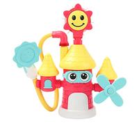 THINCAN Jouet de bain pour bébé avec douche pour arroseur d'eau Jouets de bain Jouets d'eau d'intérieur Jeu d'eau Dessin animé Château Jouet pour enfants garçons G.