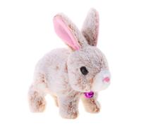 THINCAN Jouet électrique en peluche lapin pour enfants Simulation Chanter Lapin Jouet Aboiement Lapin Bébé Crawing Jouet éducatif Cadeau pour tout-petit