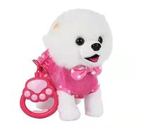 THINCAN Jouet en peluche pour bébé - Laisse d'apprentissage - Jouet pour chien - Chant interactif et marche - Jouet pour enfants