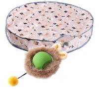THINCAN Jouet interactif pour chat avec tapis de jeu amovible qui est sûr pour le mouvement et le développement de la curiosité, jouet pour chat amovible sûr