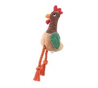 THINCAN Jouet interaction en peluche couineur pour chiens en corde de coton sûr pour les petites et grandes races de malades d'enfants à mâcher amusant en peluche