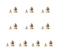 THINCAN Lot de 10 crampons à vis en alliage de rivets pour bracelets en cuir et collier de chien