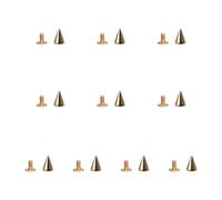THINCAN Lot de 10 crampons à vis en alliage de rivets pour bracelets en cuir et collier de chien