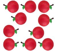 THINCAN Lot de 10 lampes en papier en forme de fruits - Décoration de salle de classe - Pour anniversaire - Retour à l'école - Projets artistiques créatifs pour enfants