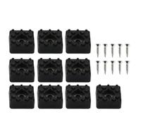 THINCAN Lot de 10 patins de meubles carrés résistants pour canapé, chaise, bureau, canapé avec vis