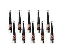 THINCAN Lot de 10 pirates en plastique - Jouet télescopique pour enfants - Fête d'Halloween - Jeu de rôle pour enfants - Jeu de rôle pour enfants.