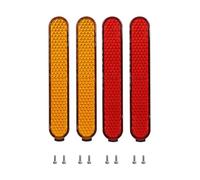 THINCAN Lot de 2 courroies réfléchissantes côté scooter électrique avant arrière de sécurité tube de sécurité réflecteur électrique accessoires durables