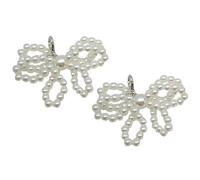 THINCAN Lot de 2 sacs chauffants à chaussures Pendentif Perles à la mode Porte-clés Bowknot Pendentif Convient pour sac à dos à main