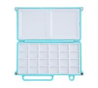 THINCAN Lot de 24 peintures aquarelle vides vides avec accessoires de dessin de palettes