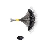 THINCAN Lot de 300 haricots spatiaux ovales/cylindres de pêche Float Bobbers Stopps Accessoires d'arrêts spatiaux Arrêts souples Porte-ligne Équipement Accessoires