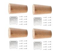 THINCAN Lot de 4 classes de support de meubles en bois - Renforcement structurel - Pour bureau, table, armoire, réparation, canapé, pieds de rechange