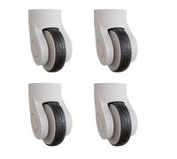 THINCAN Lot de 4 housses de protection en silicone pour roue de bagages, réduction des bagages, Noir