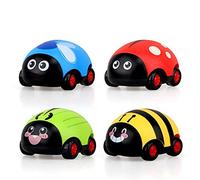 THINCAN Lot de 4 voitures en forme d'insecte pour garçons et filles - Cadeaux d'anniversaire pour enfants de 6 à 8 ans - Pour soulager la fatigue créative