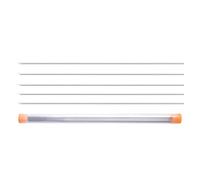 THINCAN Lot de 5 aiguilles de ver de pluie creuses en acier inoxydable pour pêche à l'aiguille de pêche - Appâts pénétrants