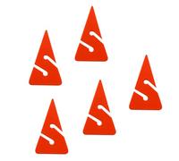 THINCAN Lot de 5 marqueurs de ligne de sécurité triangulaires Scubas Dives Line Flèches Marqueur Grotte Épave Accessoires de plongée Corde de sécurité sous-marine Corde de sécurité