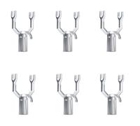 THINCAN Lot de 6 arbres en alliage d'aluminium - Prend en charge les accessoires de jardin à la maison pour les arbres fruitiers et les jeunes plantes.