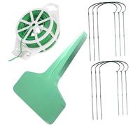 THINCAN Lot de 6 supports de pivoine pour plantes d'extérieur avec 10 étiquettes pour l'intérieur et l'extérieur