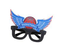 THINCAN Lunettes de basket-ball Monture drôle Lunettes de basketball Sport Thèmes Fête Décorations d'anniversaire pour femmes hommes Lunettes décoratives amusantes
