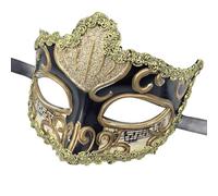 THINCAN Masque de mascarade Masque pour les yeux peint à la main Accessoire de costume d'Halloween pour Halloween Femmes Halloween Masquerade Eyewears