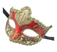 THINCAN Masque de mascarade Masque pour les yeux peint à la main Accessoire de costume d'Halloween pour Halloween Femmes Halloween Masquerade Eyewears