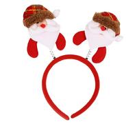 THINCAN Merrychristmas Bandeau pour tous les âges Thème de Noël Peluche Cheveu Spectacles Scéniques Accessoires Ornement de Cheveux Fournitures de fête