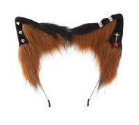 THINCAN Mignon Cosplay Chat Bandeau Oreille avec Araignée Boucle d'Oreille Femme Adolescent Bandeau pour les Amateurs de Film Cartoon Carnavals Bandeau