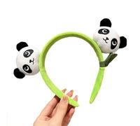 THINCAN Mignon Halloween Live Broadcast Hairband Femmes Étudiants Photoshooting Bandeau Rembourré Forme de Panda Cosplay Bandeaux
