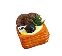 THINCAN Miniature réaliste Pâtisserie danoise Échelle 1/12 Poupées Accessoires Maison Portable Pour Jeux Créatifs et Décoration Résine Nourriture Dollhouses