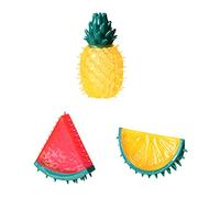 THINCAN Mittelgroaker Jouet pour Chien Balle Mollule en Forme de Fruit Environnement pour Matériel de Protection Jouet Couineur