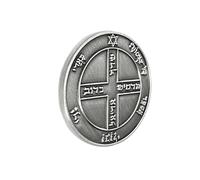 THINCAN Mystique Salomon King Seal Coin King Seal Amulets Bijoux La Sagesse Prospérité Collectible Rituel Texte Rituel, Comme décrit