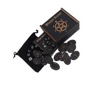 THINCAN Norses Mythologie Probability Kit d'outils avec 24 runes symboliques et interprétation illustrée, manuel d'utilisation (français non garanti)