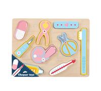 THINCAN Nourriture mignonne Jouets de découpe Cuisine Escalier Jeu Puzzle Nourriture Cognition Éducation préscolaire Puzzle pour les tout-petits Couper pour les tout-petits Enfants Fruits Enfants